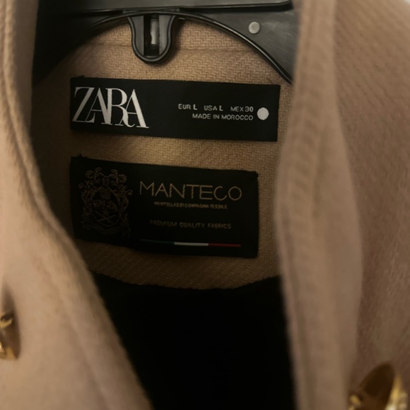 Zara MANTECO Camel Military Coat with Gold Accents - Picture 3 of 4